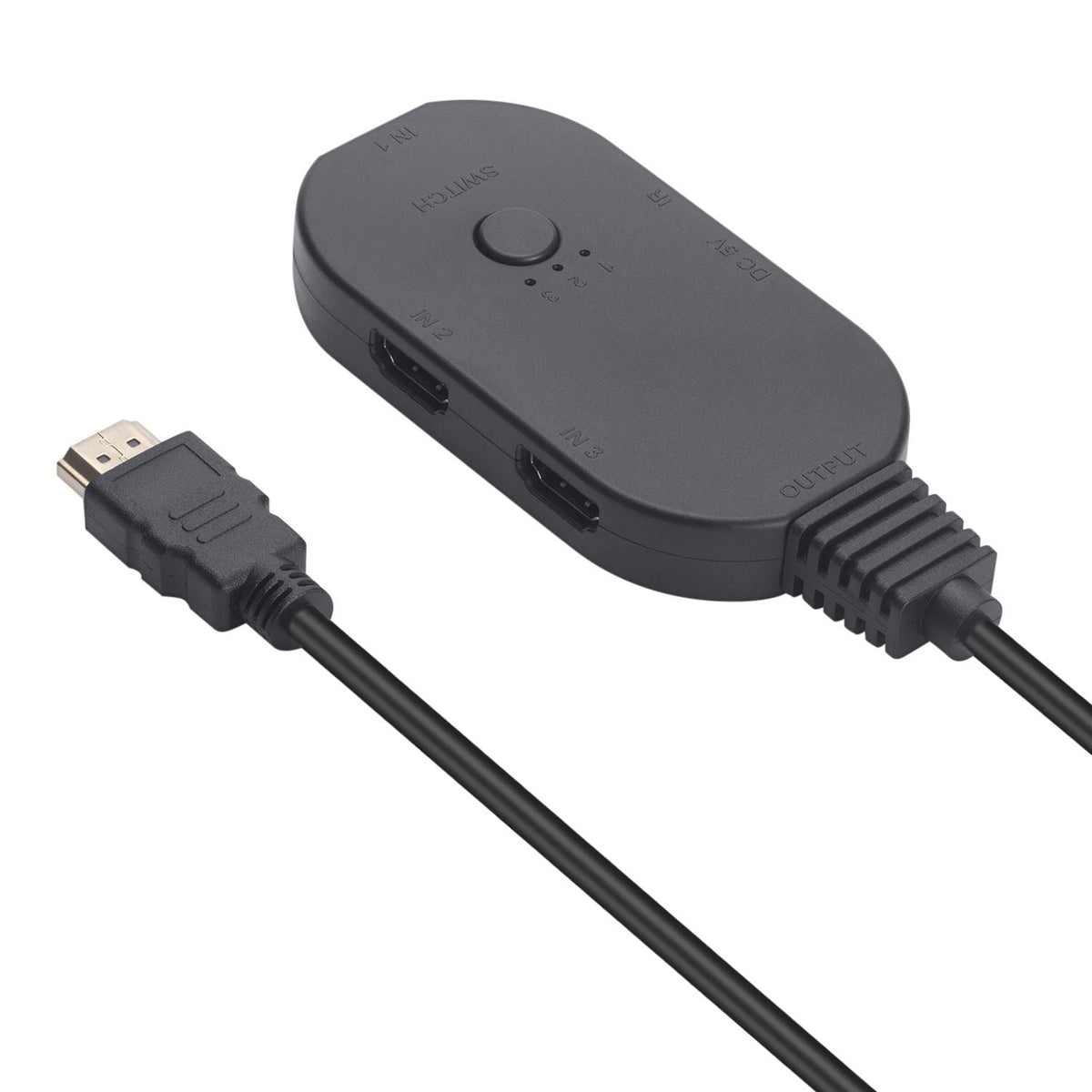 4K HDMI Switcher HD Video Converter Splitter Cable 3 In 1 Out With Remote