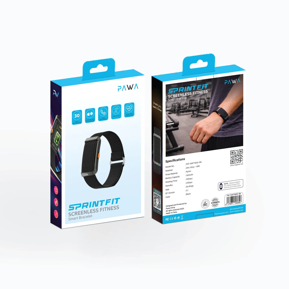 SprintFit Screenless Fitness Smart Bracelet