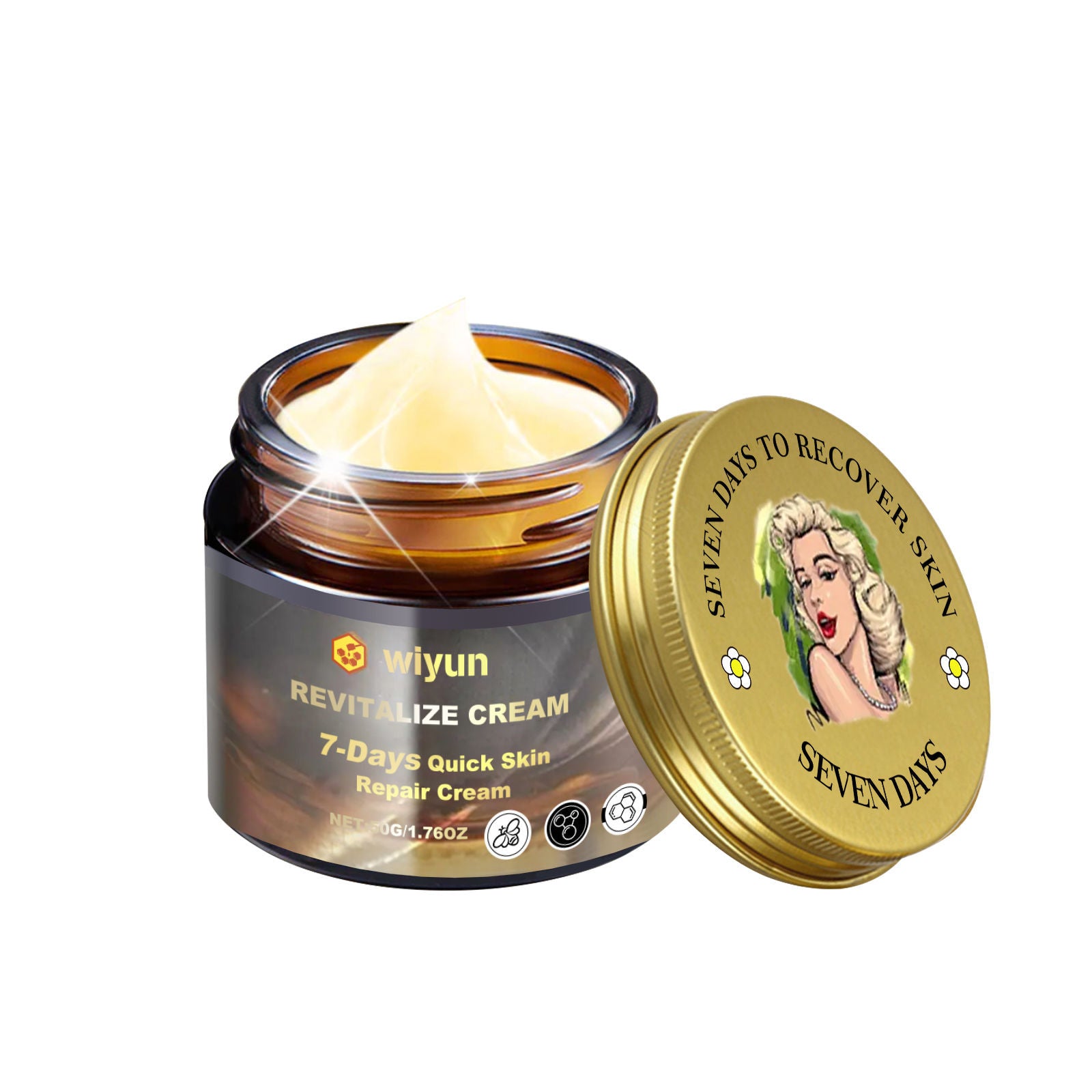 Deep Hydrating Body Care Cream, Long Lasting Moisturizer, Soft Skin, Hyaluronic Acid ,50g