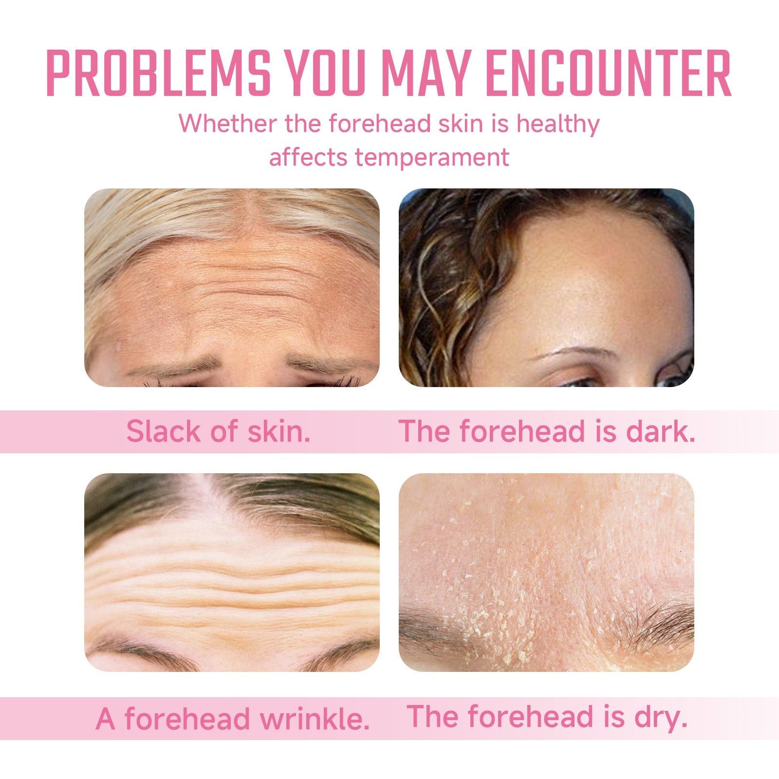 Collagen Forehead Patch, Anti-Aging, Wrinkle Remover, Hydrating, Firming, Rejuvenating Mask ,6pieces