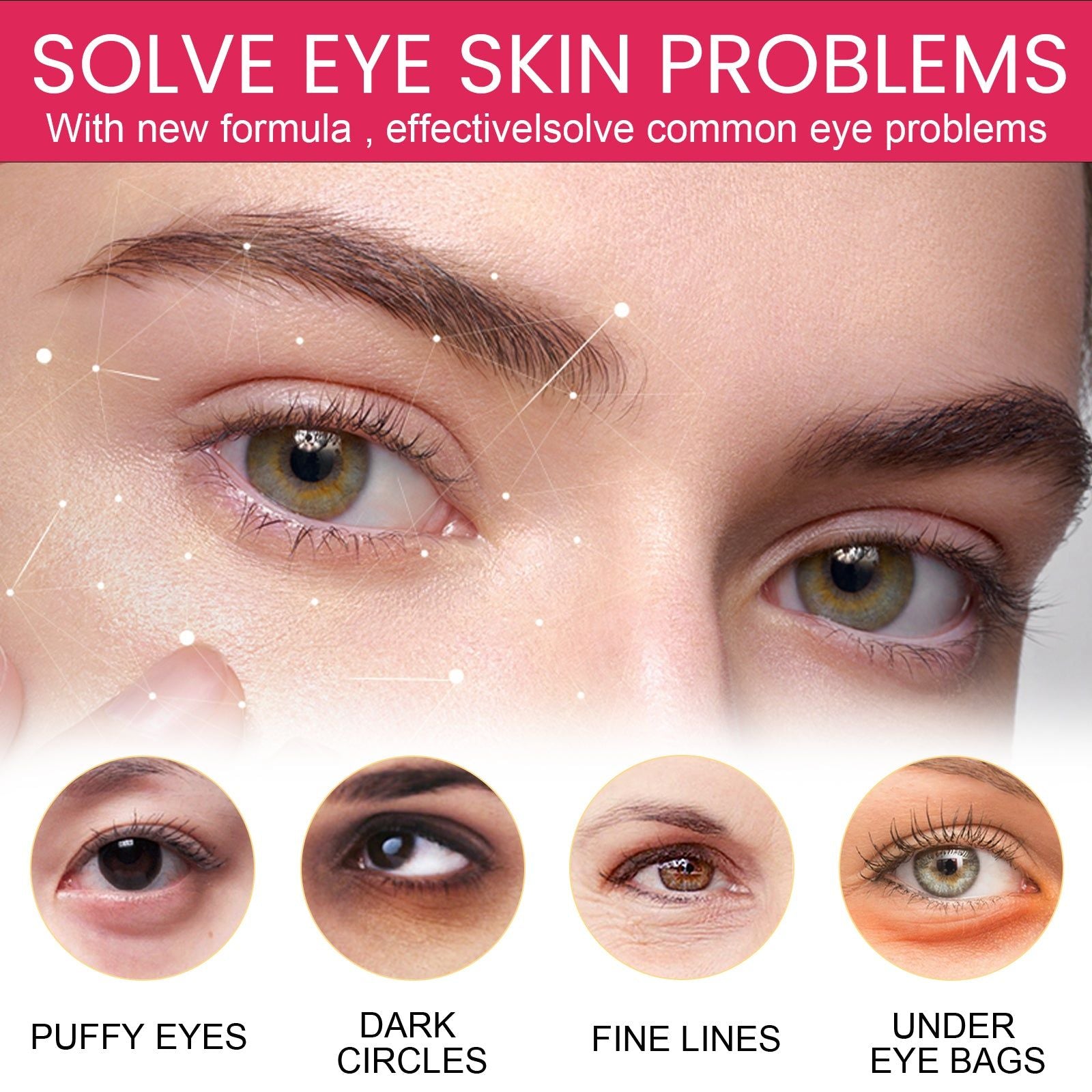 Eye Cream for Firming Skin, Reduce Wrinkles, Brighten & Moisturize, Anti Aging ,20g