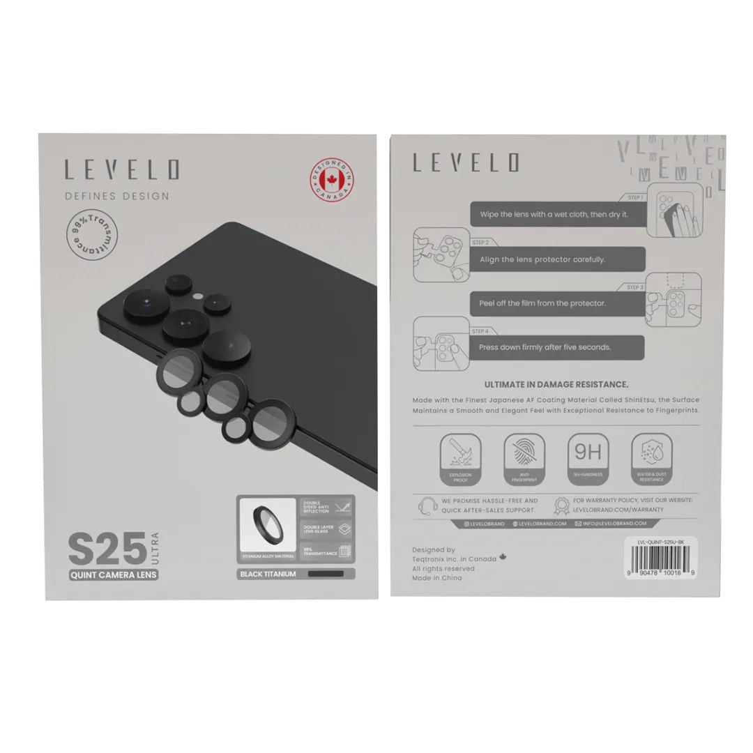 Levelo Lucent Quint AR Camera Lens For Samsung S25 Ultra