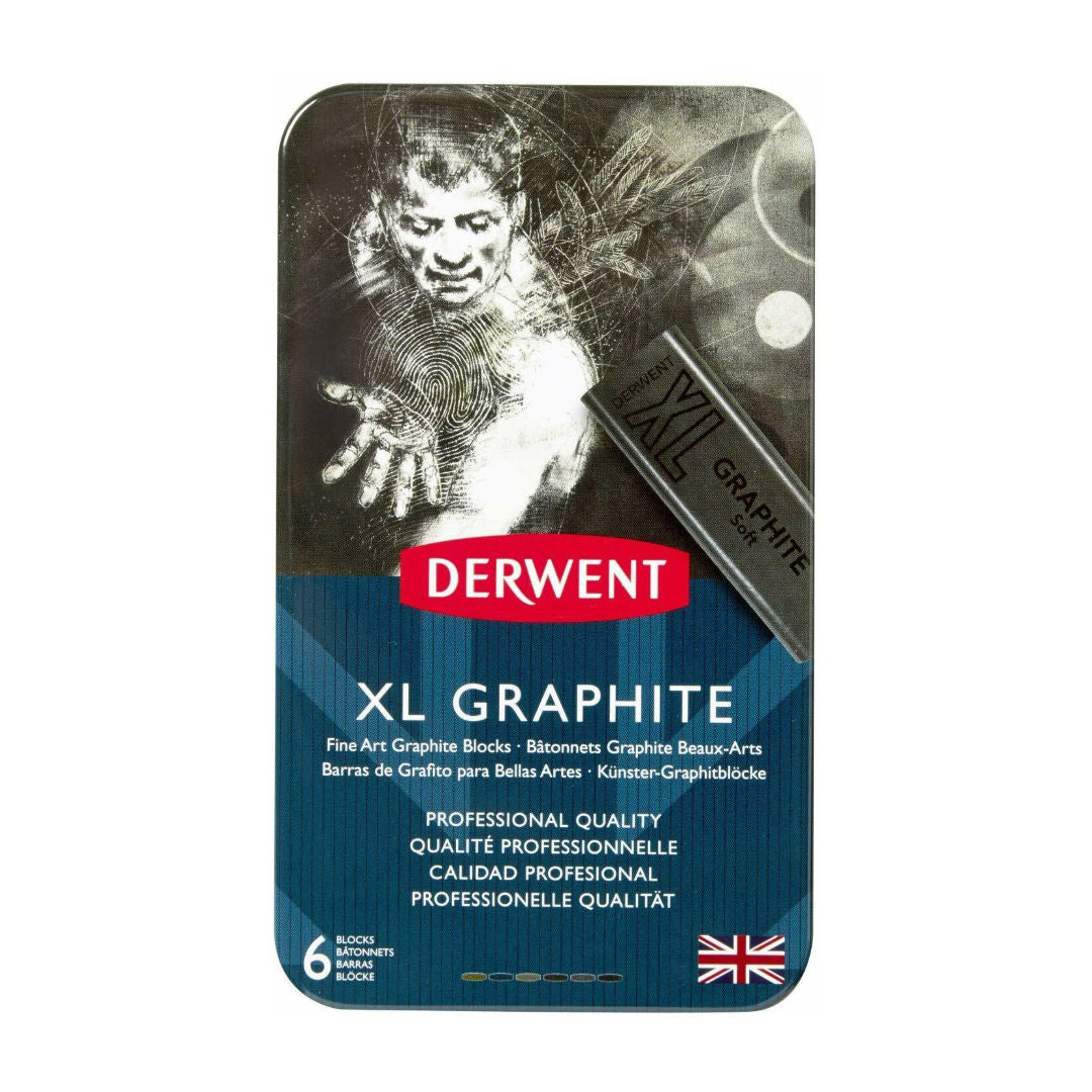 Derwent XL Artist Blocks Professional Quality For Drawing & Mixed Media, 6 Pieces