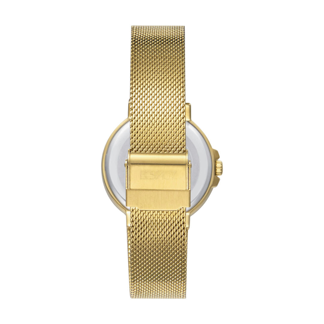 Ecstacy Women's Analog Multifunction Watch with Stainless Steel Bracelet, E23603-GMGC Series