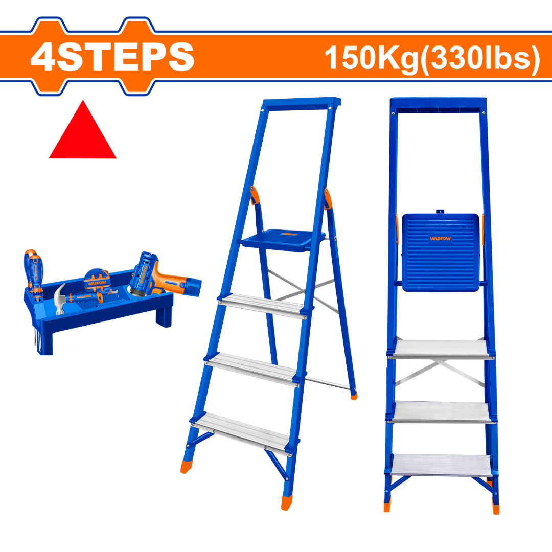 WADFOW Steel & Aluminum Household Ladder