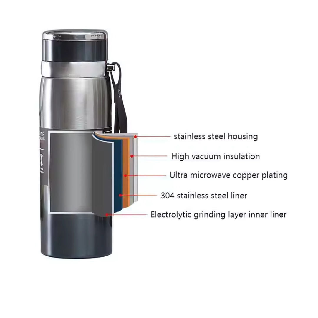 Twisoo Water Bottle Stainless Steel, 800ml, SSB-027