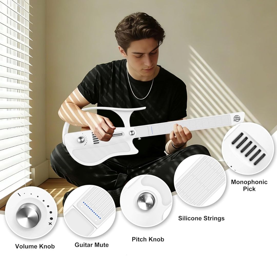 Happy Soulmate INGPARTNER N1 Smart Guitar, Portable, Foldable & Stringless