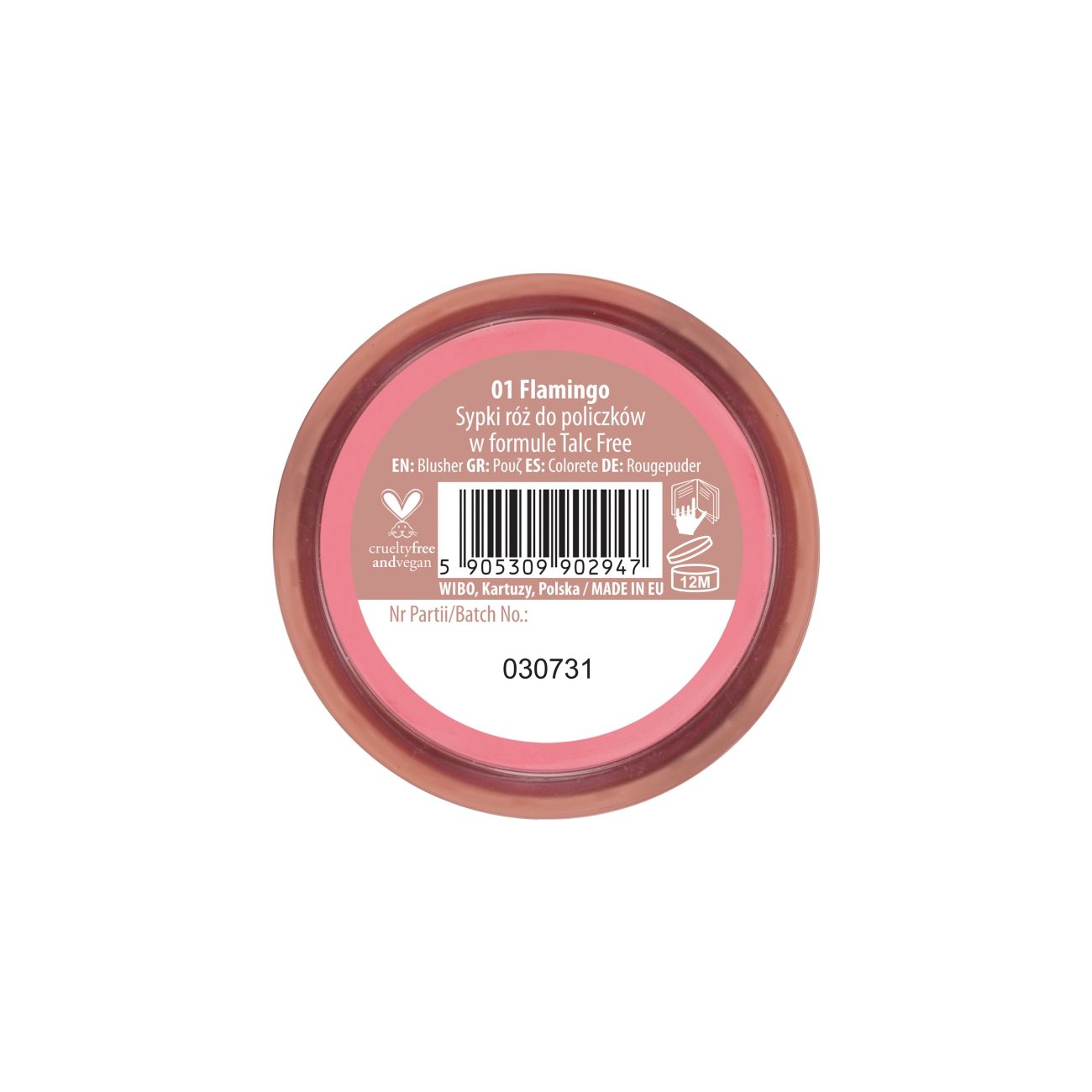 NAM Talc-Free Loose Blusher, Vegan Powder, 2.5gm