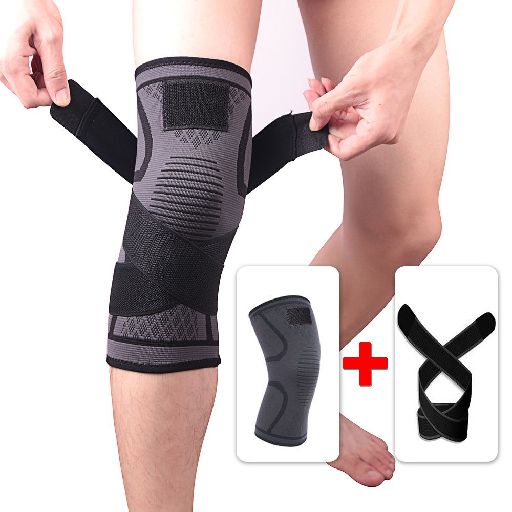 Sports Knee Pad Elastic Bandage Compression Breathable Knee Support Protector Brace