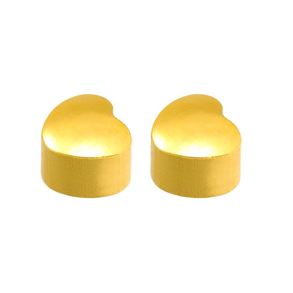 Caflon Singles Shapes Heart Gold Plated Blu System Earring, 1Pc