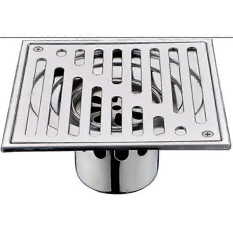 Floor Drain, 150 * 150mm Stainless Steel, Square Odourless Bathroom Floor Drain, Anti-odour Floor Drain, Suitable For Toilet Bathroom Balcony zxin