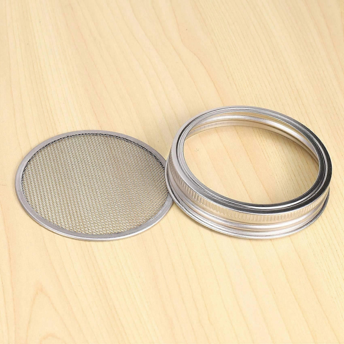 Sprouting Jar Mesh Lids Kit - 4 Pcs Sprouting Lids Stainless Steel