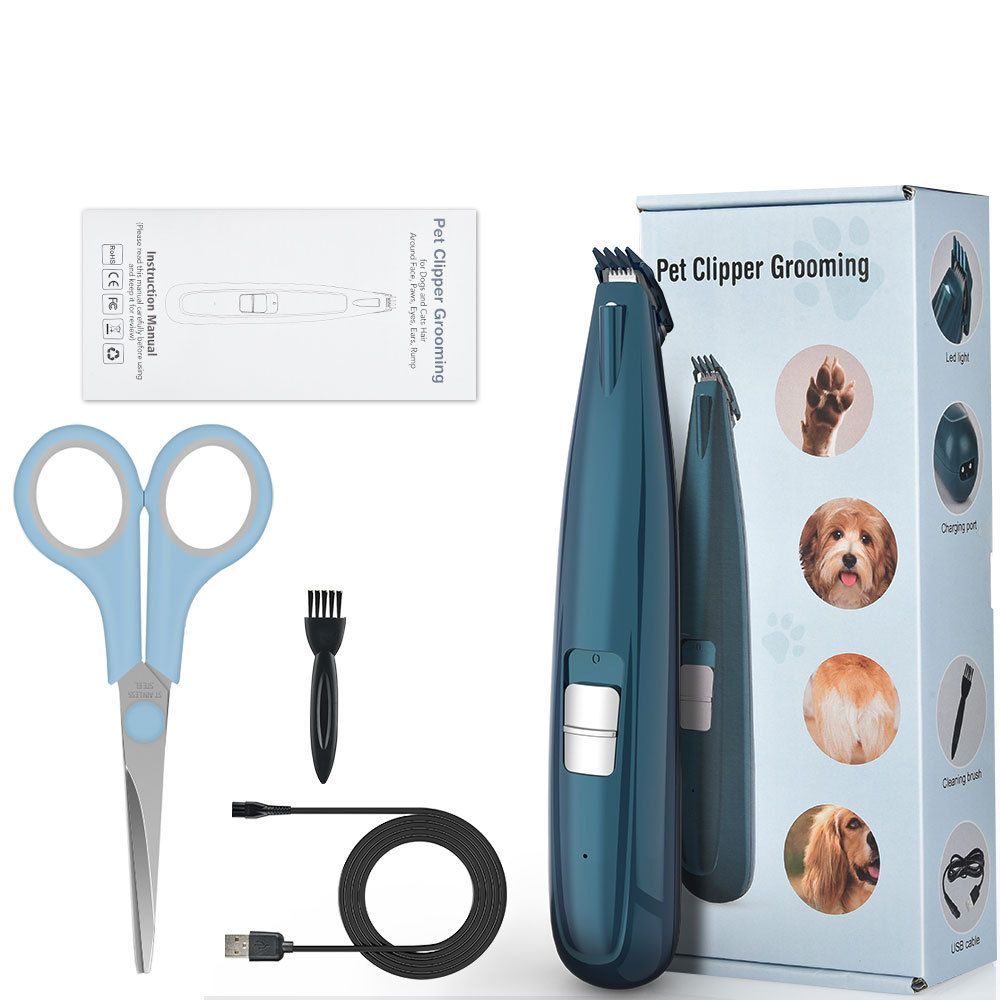 Pet Foot Hair Trimmer with LED Light