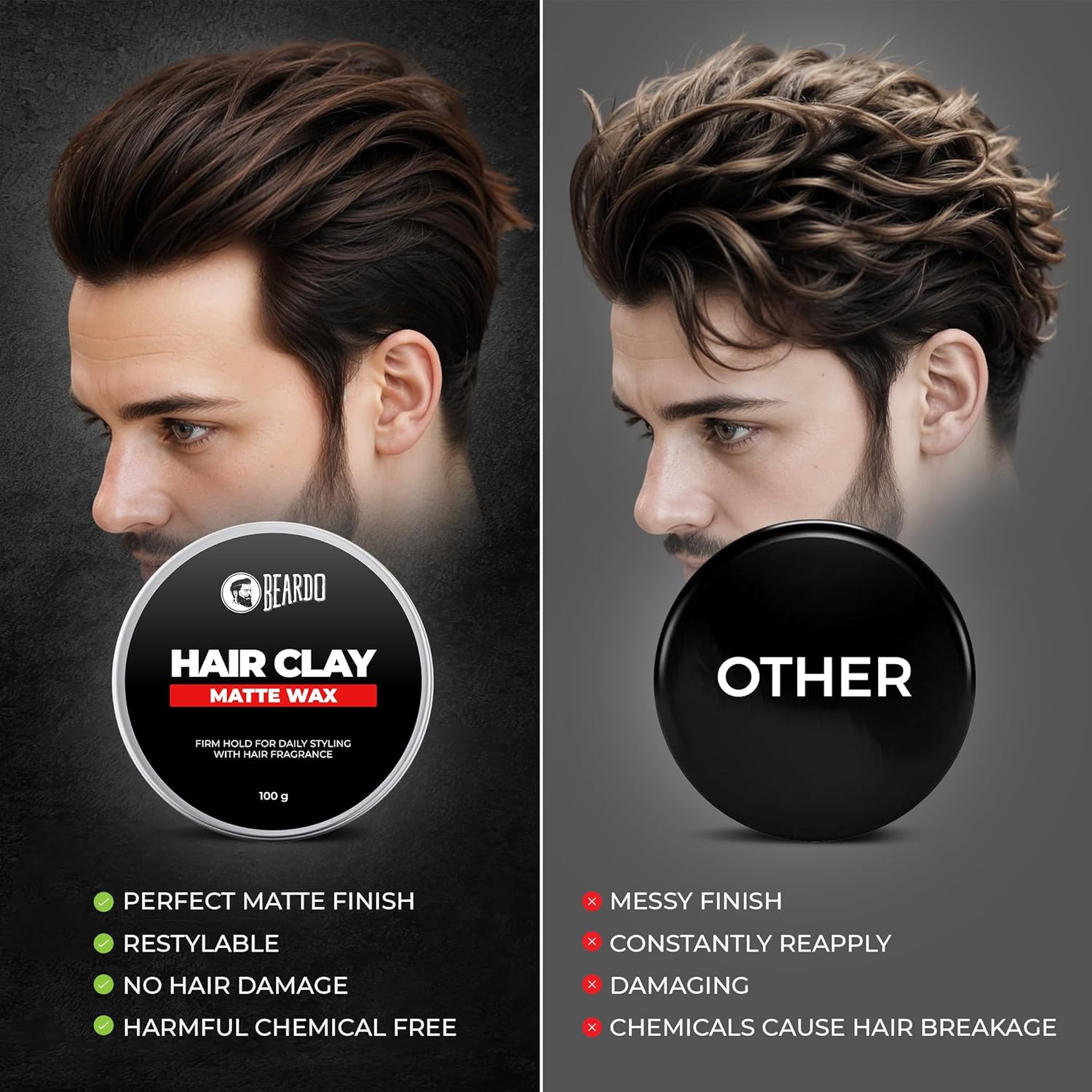 شمع الطين Beardo Strong Hold 100 جرام