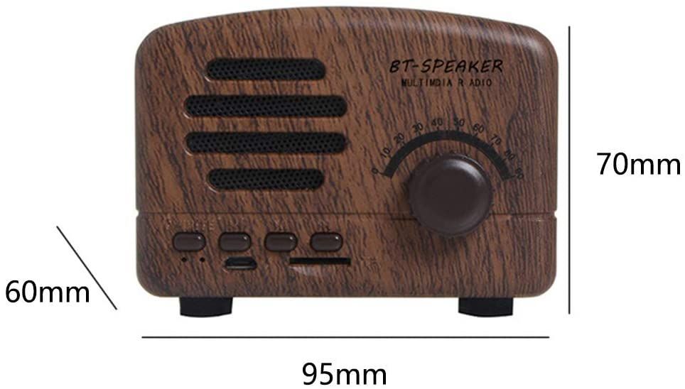 Retro Bluetooth Speaker Portable Wireless Stereo Speaker Mini Vintage AM FM Radio
