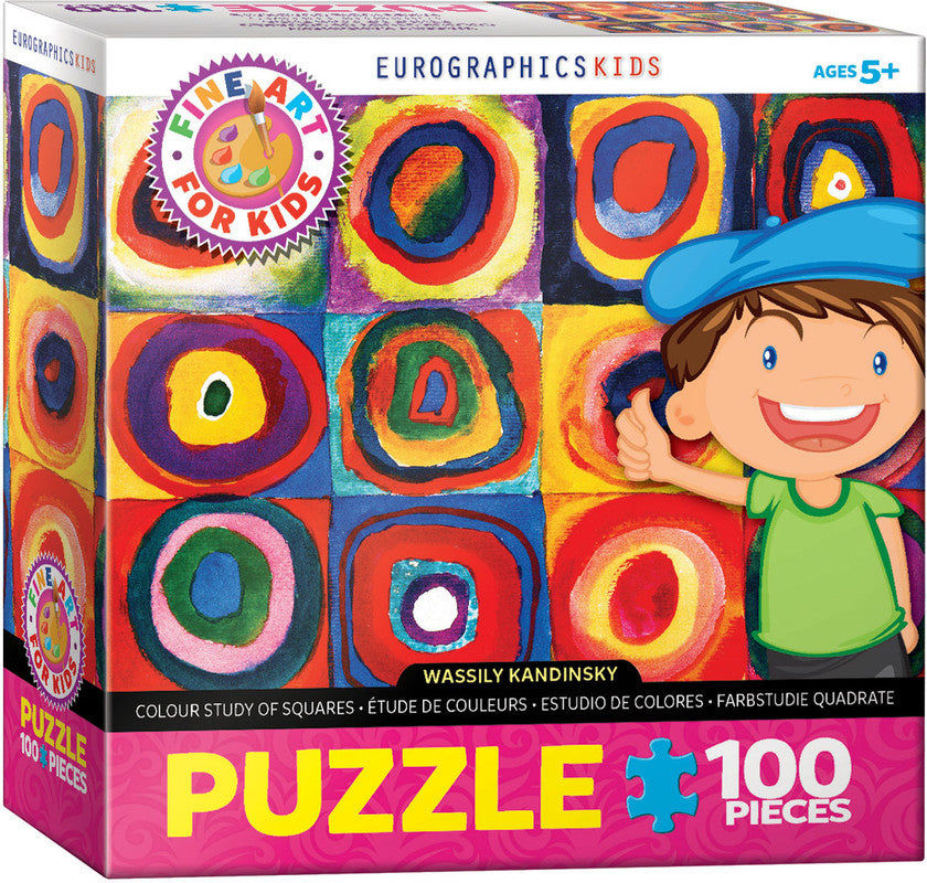 Color Study Of Squares By Wassily Kandinsky 100 Pieces Puzzle