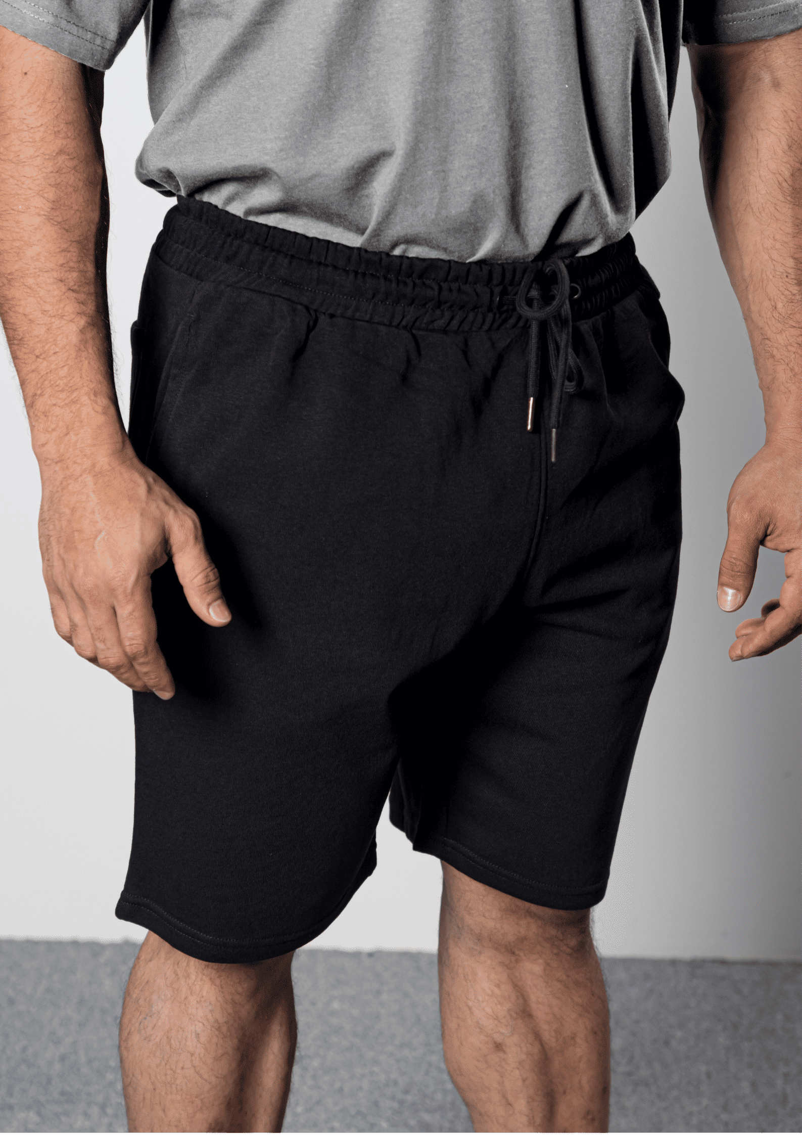 NO JEANS Cotton Shorts – Black