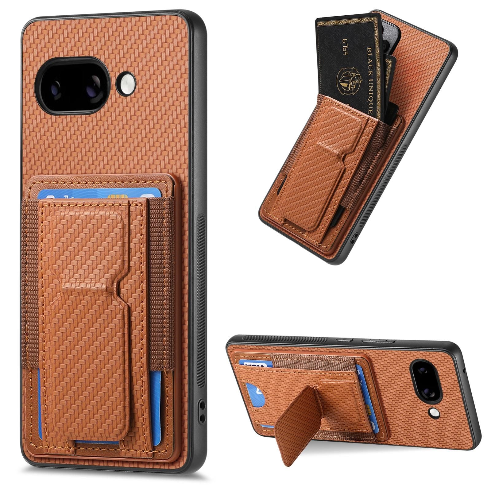 Carbon Fiber Stand Case For Google Pixel 9a