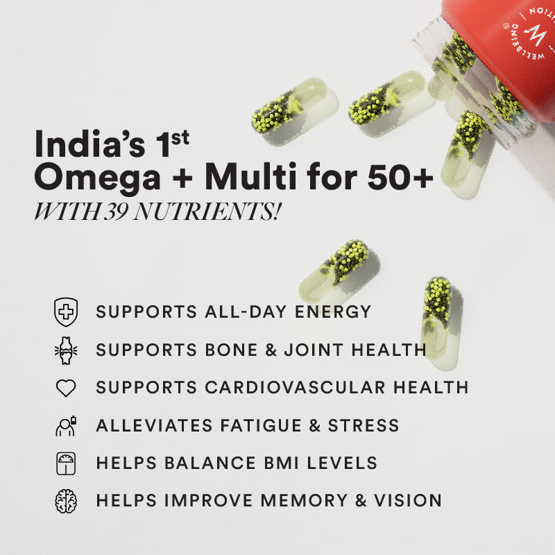 Wellbeing Nutrition Slow Multi + Omega for 50+ 60 Capsules