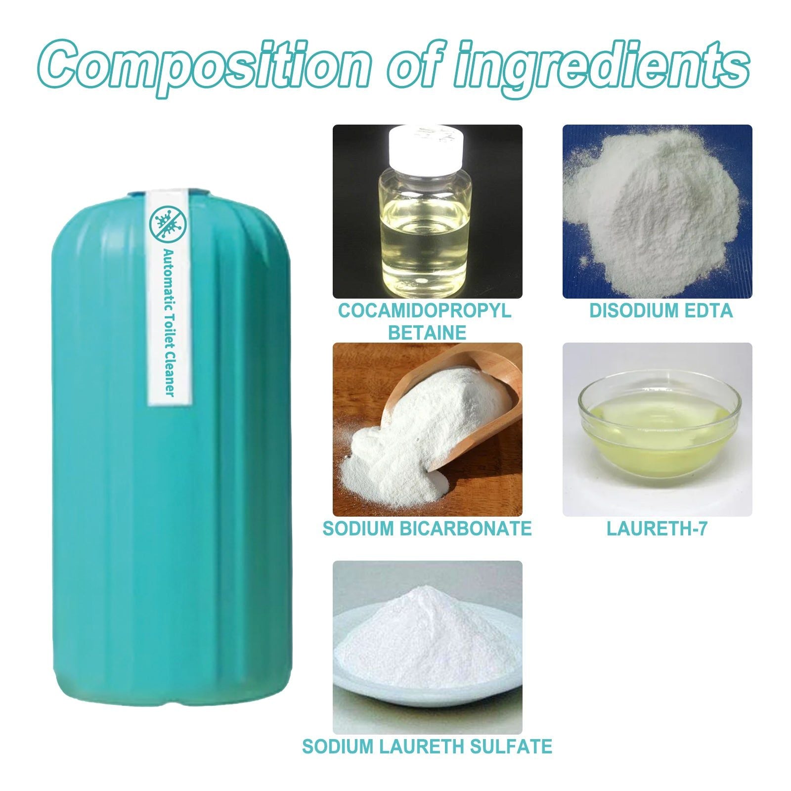 Automatic Toilet Cleaner, Fresh Odor Removal, Deep Stain & Dirt Cleaning, Easy Self-Cleaning Solution ,120g