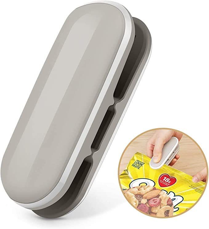 Mini Bag Sealing Machine Portable Heat Sealer Cutter Snack Clip For Food Storage