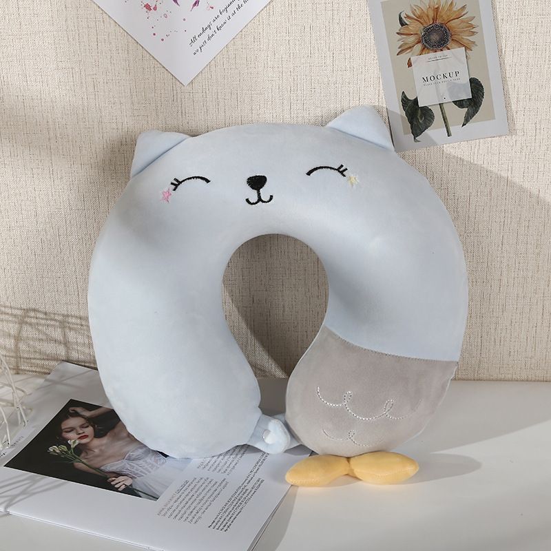 Neck Pillow Travel Pillow U-shaped Pillow Animal Portable Memory Foam Pillow