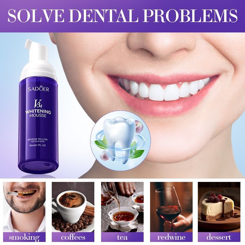 Whitening Foam Toothpaste for Yellow Teeth Removal - 001-SD11160