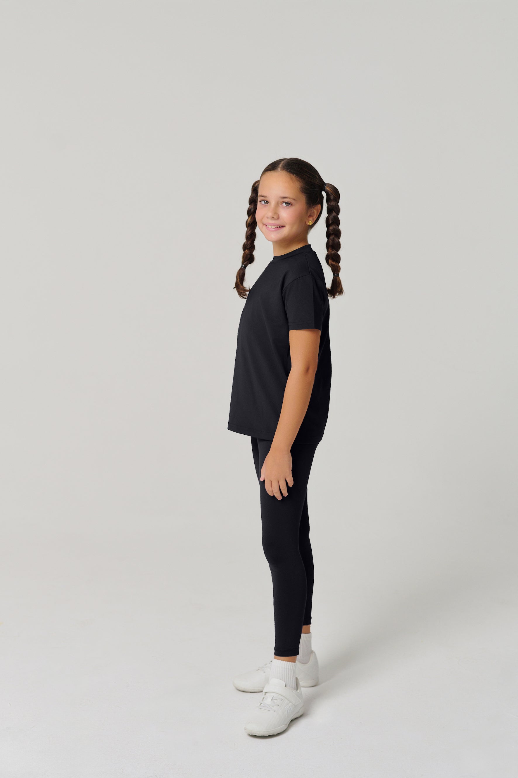 بنطال ضيق كلاسيكي للأطفال من MULU - أسود