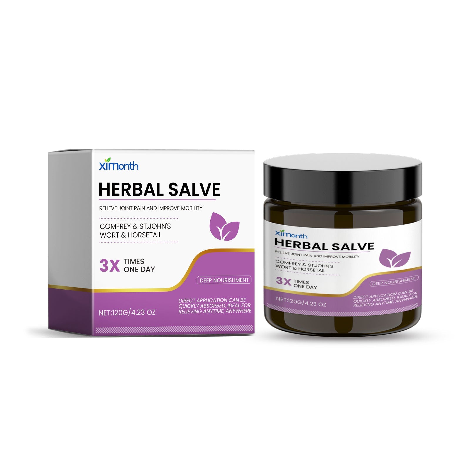 Herbal Moisturizing Repair Cream for Elbow and Knee Discomfort, Natural Pain Relief, Skin Nourishing, Muscle Recovery, Relaxing Aromatherapy ,120g