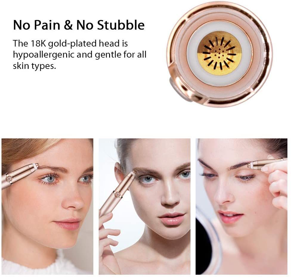 Electric Eyebrow Trimmer Automatic Painless Eyebrow Hair Remover For Women