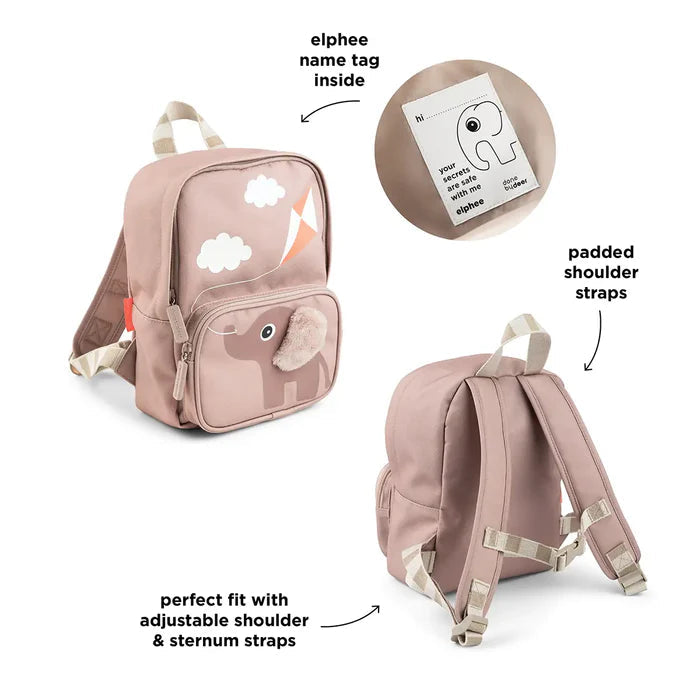 Done By Deer Kids Canvas Backpack Elphee Powder