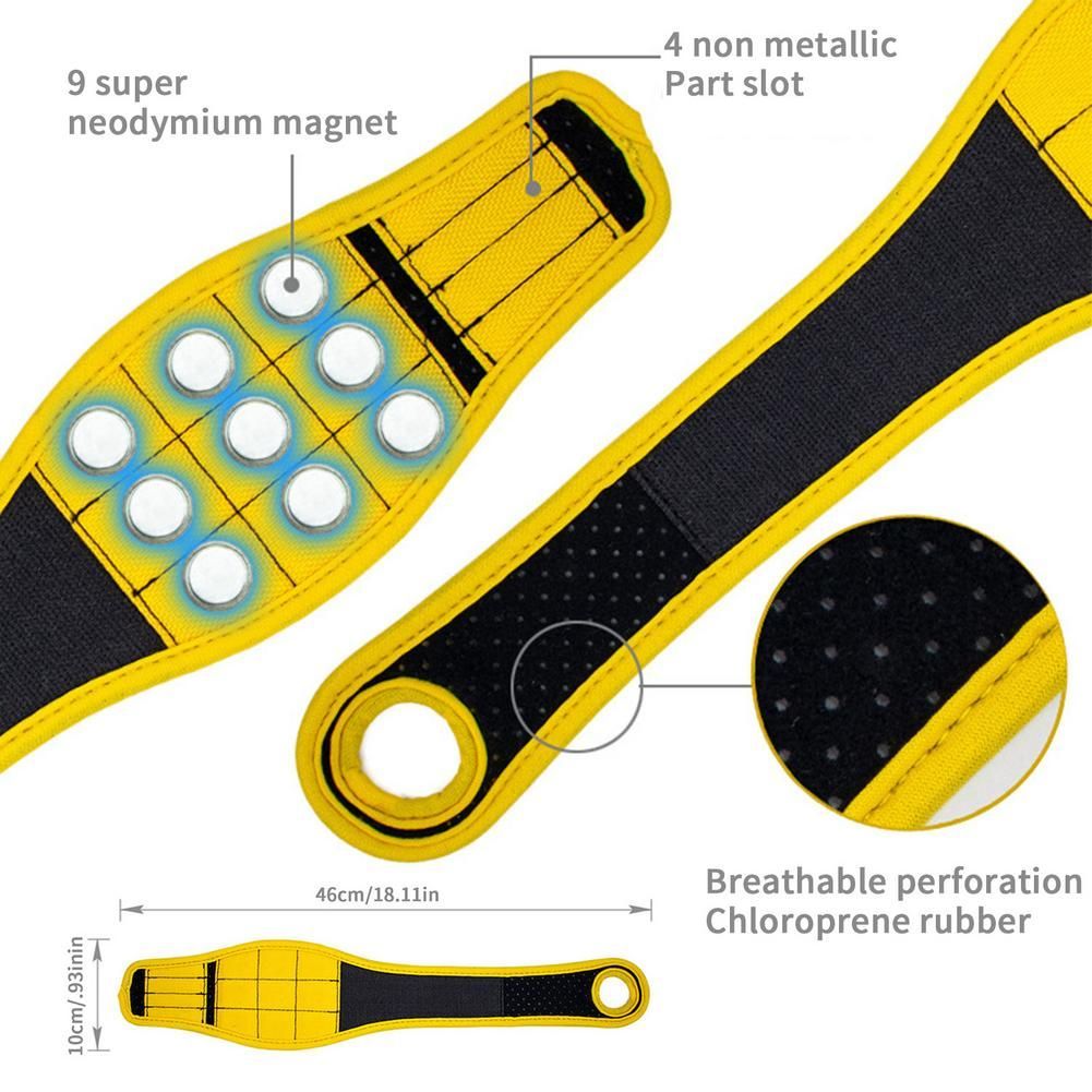Magnetic Wristband Portable Tools Belt Screws Nails Drill Bits Bracelet Holder Repair Tools