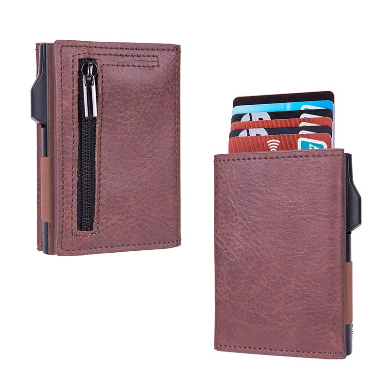Credit Card Holder Wallets RFID Slim Mens Wallet PU Leathe Card Holder
