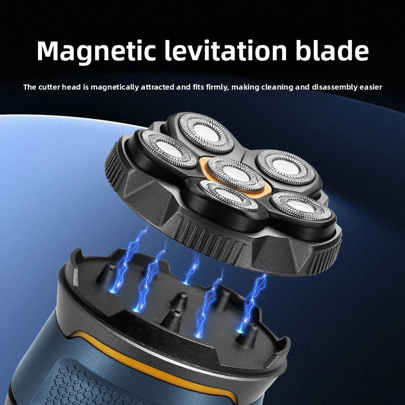 5-Head Waterproof Electric Shaver with USB Charging