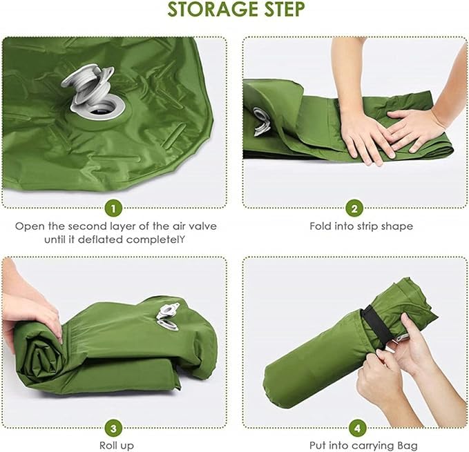 Camp Master Inflatable Mat, Green