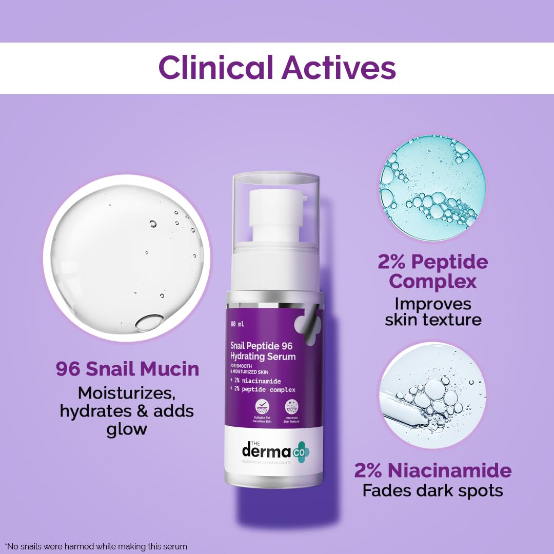 سيروم الترطيب DERMA CO Snail Peptide 96 80 مل