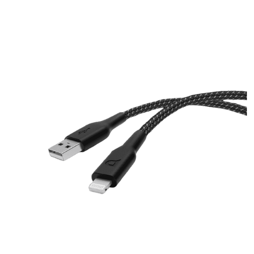 Powerology Braided USB-A to Lightning Cable 1.2m