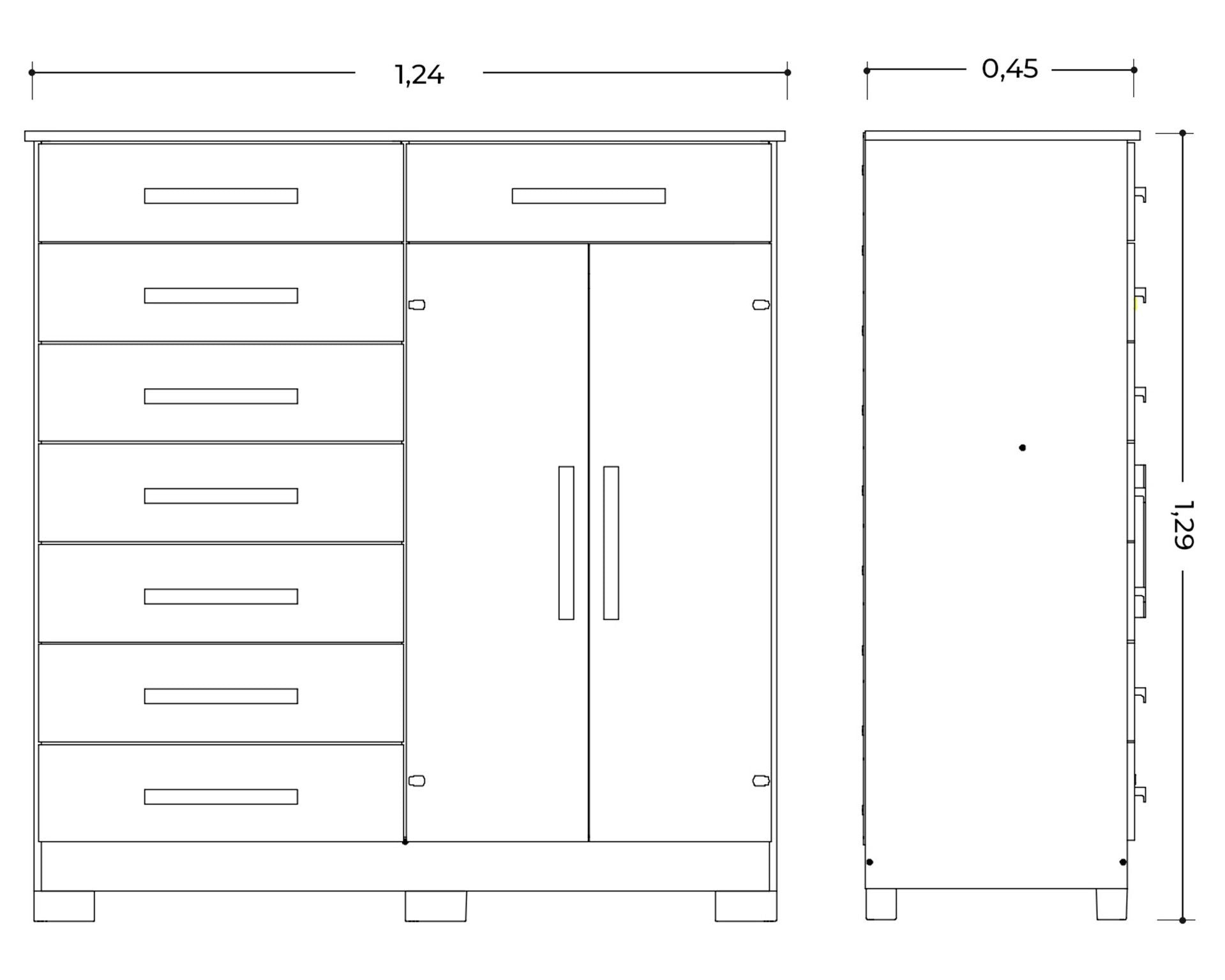 Verona 2 Door Dresser