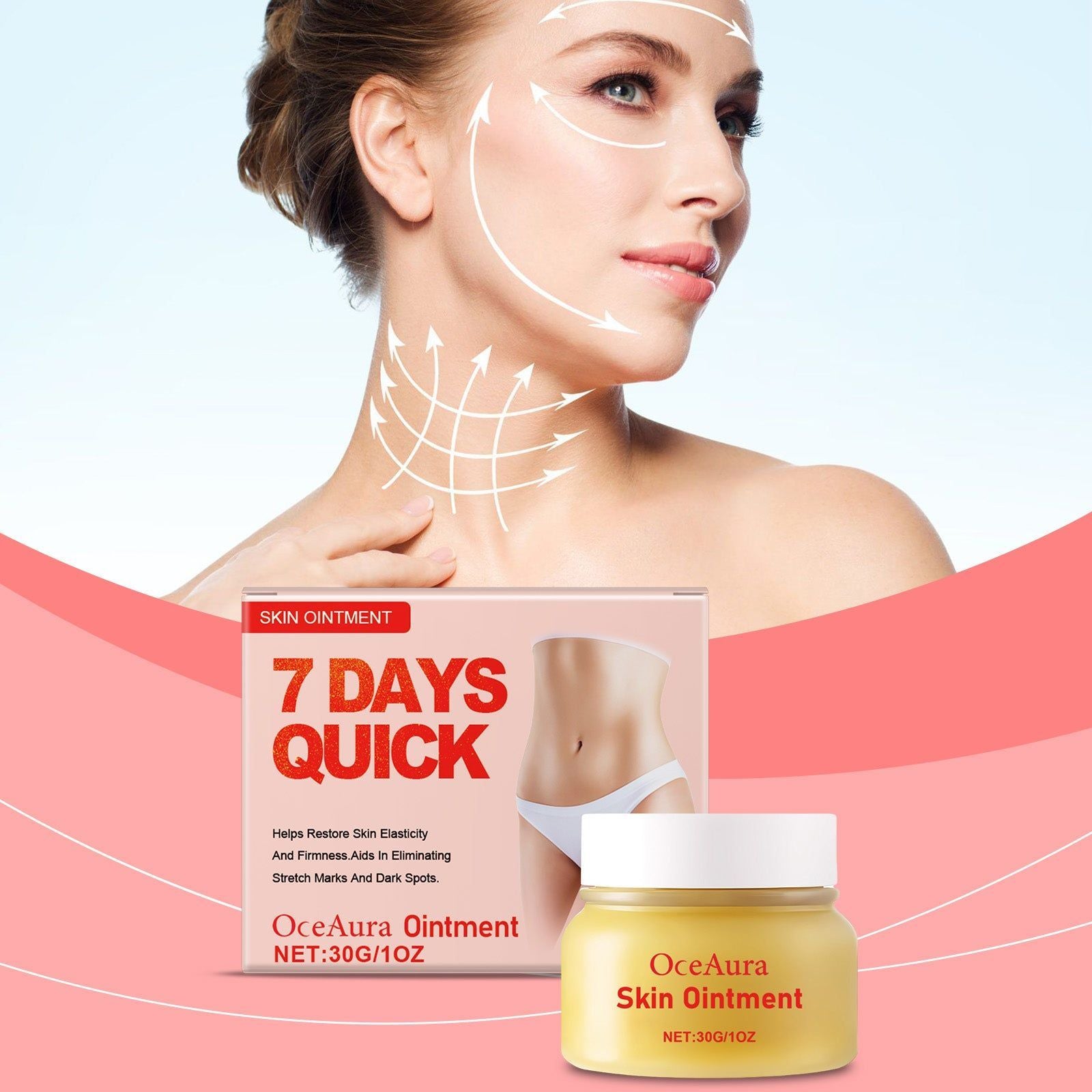 Body Care Cream, Hydrating, Anti-Aging, Moisturizer, Skin Elasticity, Brightening ,30g