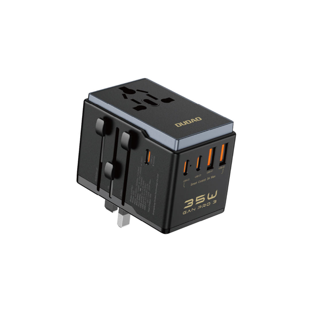 DUDAO A35PRO Universal Travel Charger PD35W, Black