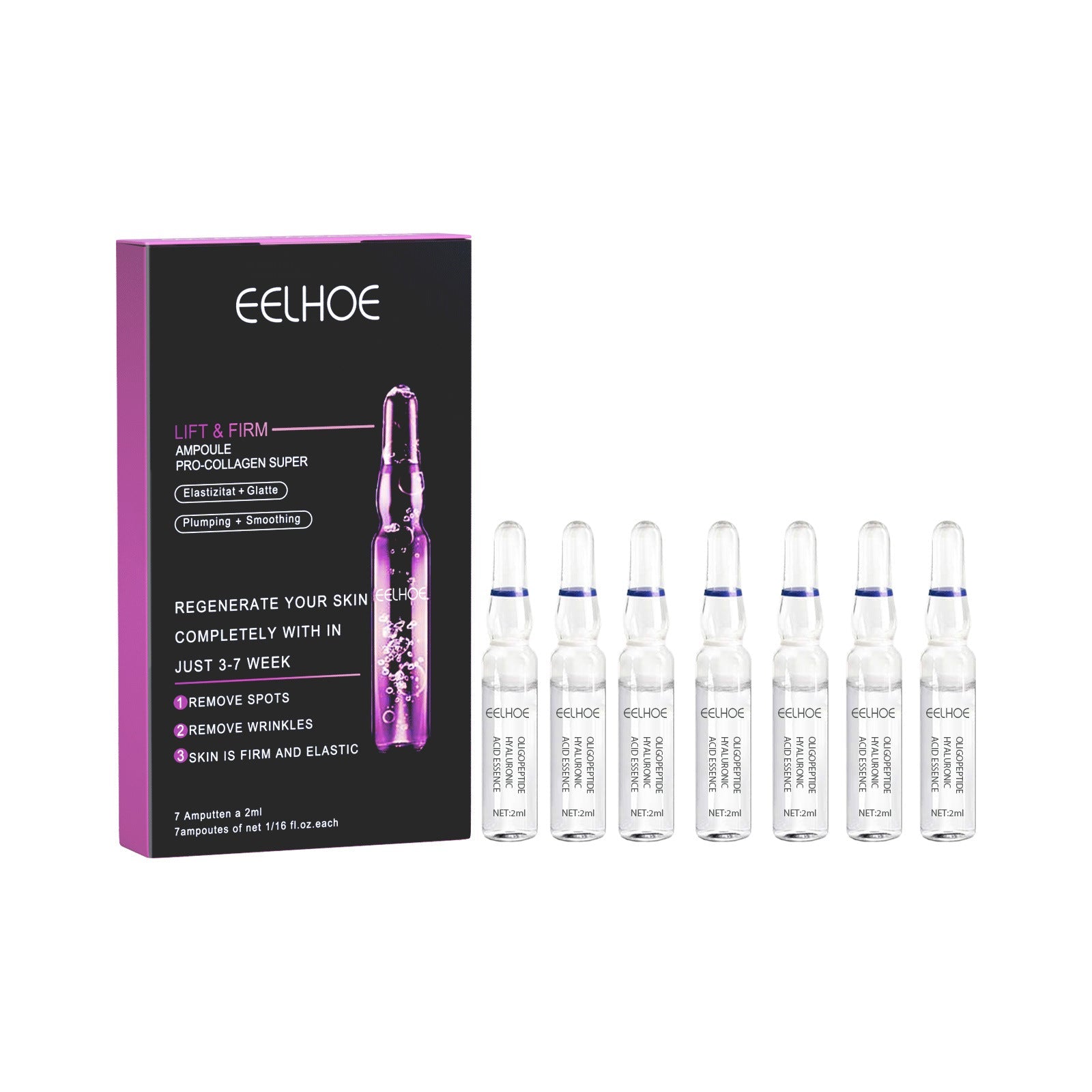 Ceramide Serum for Wrinkle Reduction, Skin Elasticity, Moisturizing, Radiance ,2ml*7