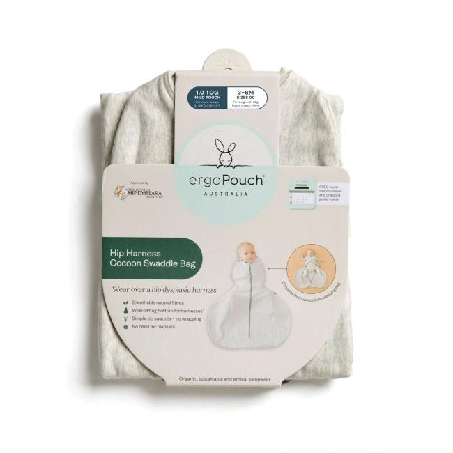 Hip Harness Cocoon Swaddle Bag 0.2 TOG Grey Marle(3-6M)