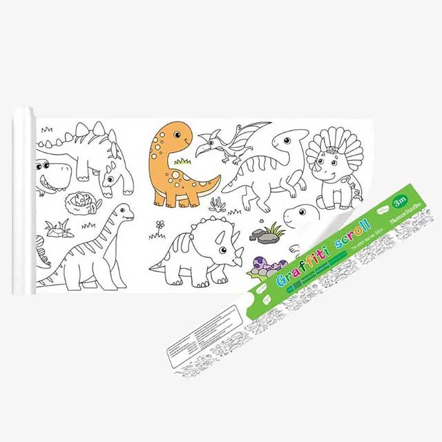 3 Meters Color Drawing Kids Paper Sticker Roll – Creative Themed Stickers for Arts & Crafts (300cm x 38cm)
