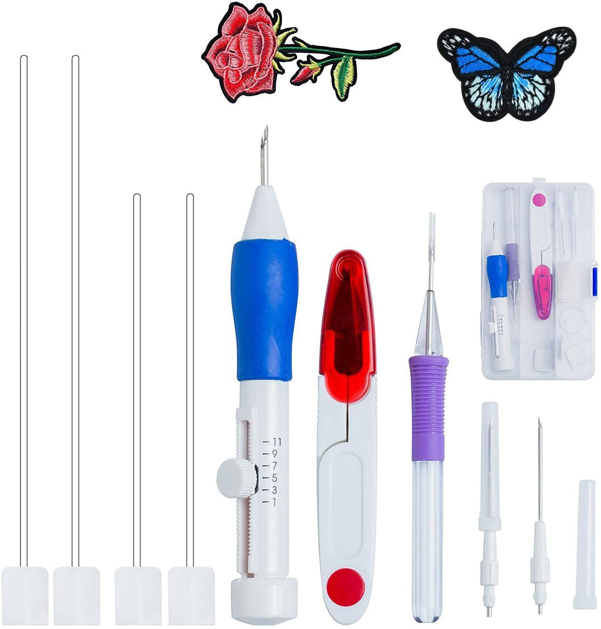 Magic Embroidery Pen Punch Needles Set Stitching Knitting Tools For DIY Embroidery Sewing