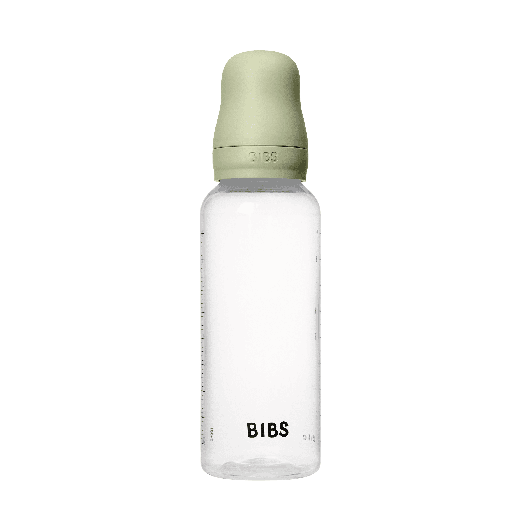 BIBS Baby Bottle with Round Latex Nipple – 270 ml Medium Flow | Sage