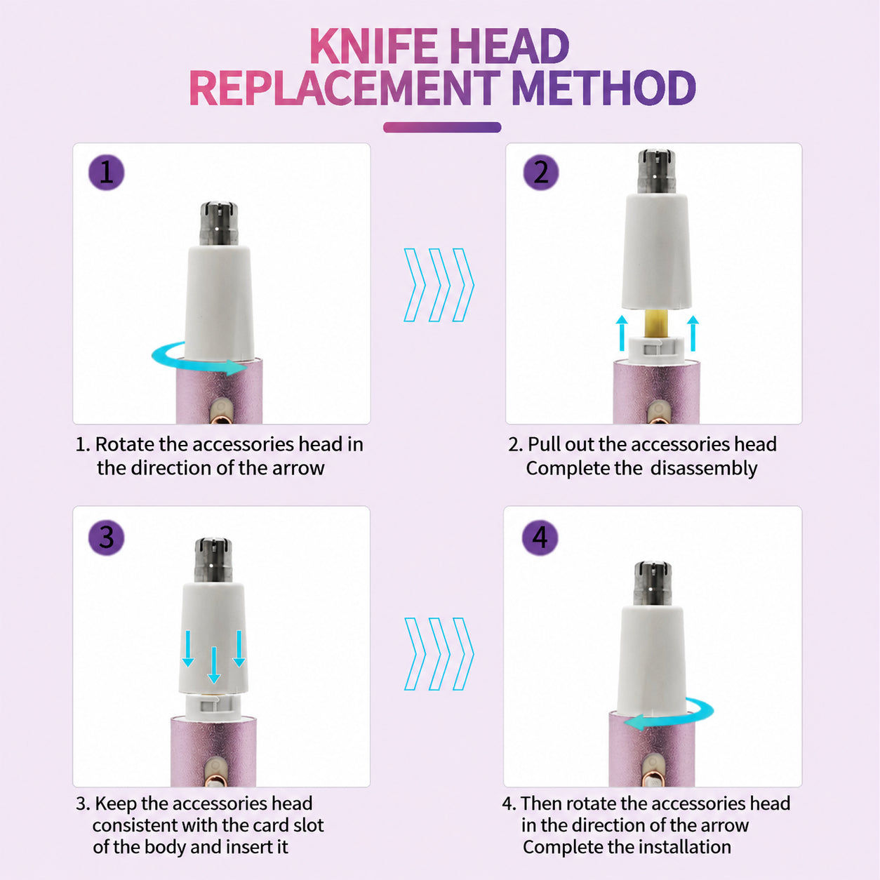 2-in-1 Nose Hair Trimmer with Digital Display