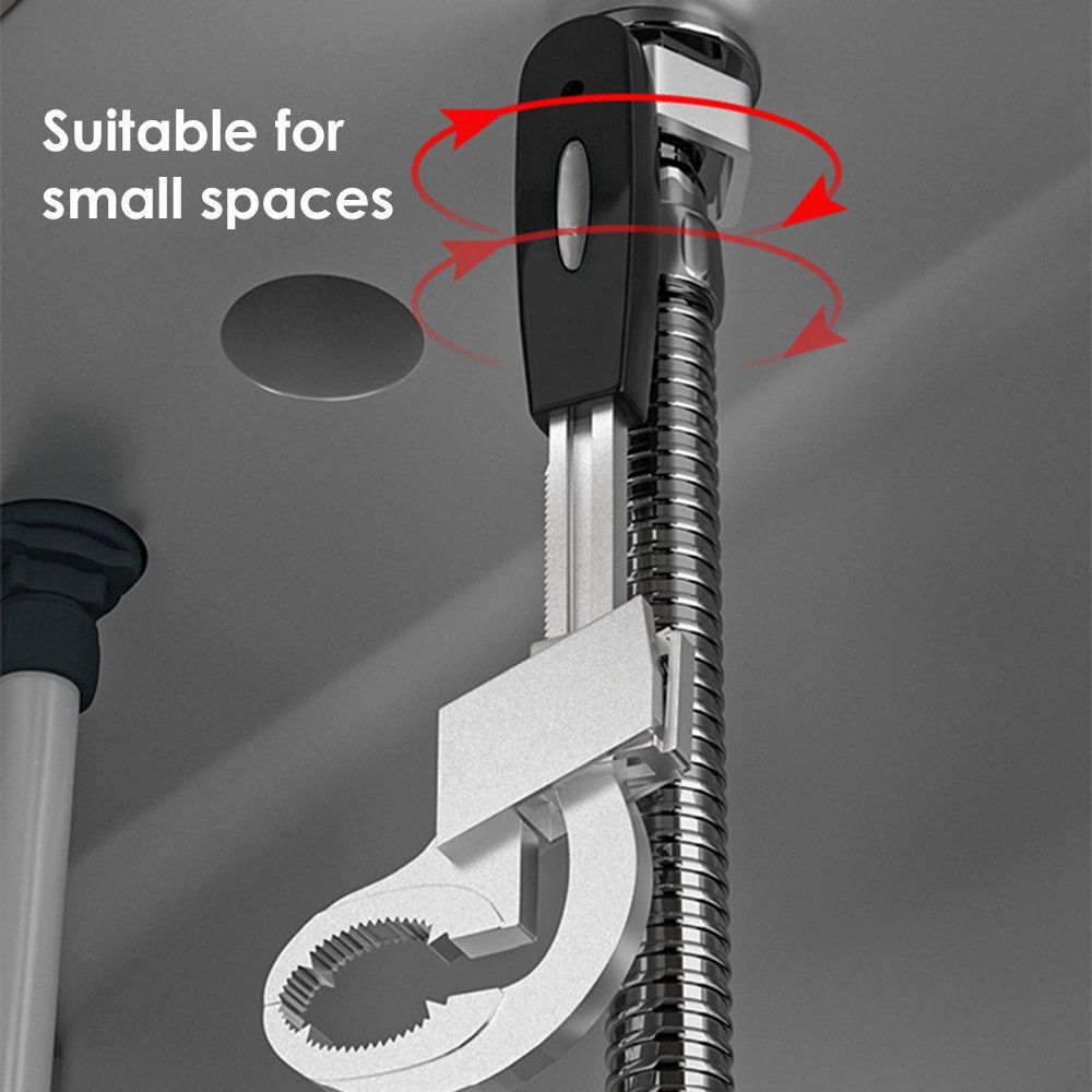 Bathroom Wrench Multifunctional Sink Wrench Adjustable Repair Tool With 3 Chucks