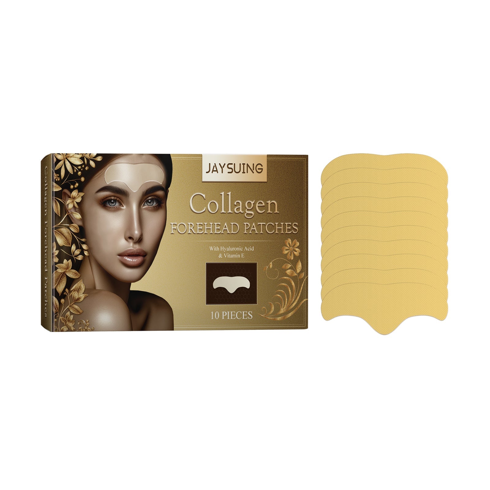 Collagen Forehead Patches, Firming Skin, Reduce Wrinkles, Youthful Glow ,10pieces
