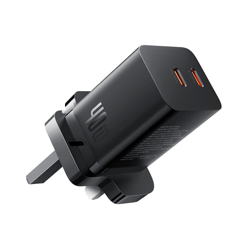 Baseus Gan5 Pro Fast Charger C-C 40W Uk Cluster Black, P10110827113-00
