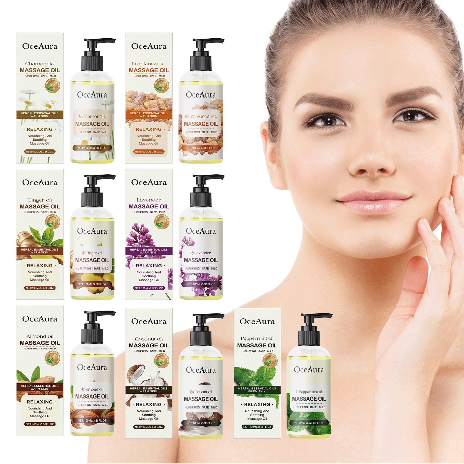 Chamomile Body Oil, Hydrating Moisturizer, Long-Lasting Skin Nourishment ,100ml